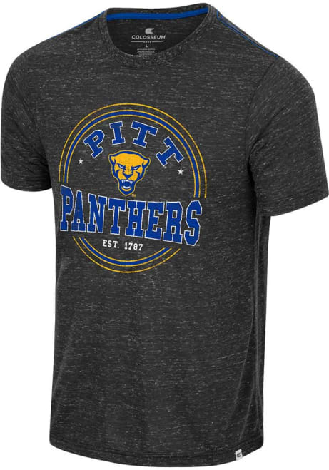 Pitt Panthers Charcoal Colosseum Modicum of Gratitude Short Sleeve T Shirt