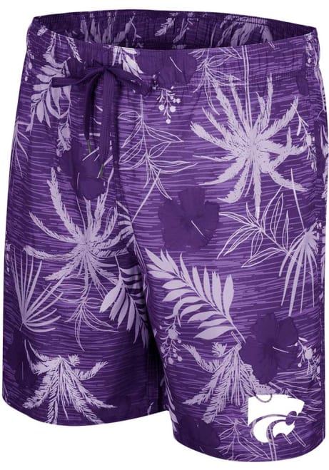 Mens K-State Wildcats Purple Colosseum What Else Swim Trunks