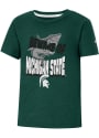 Michigan State Spartans Toddler Colosseum Shark T-Shirt - Green