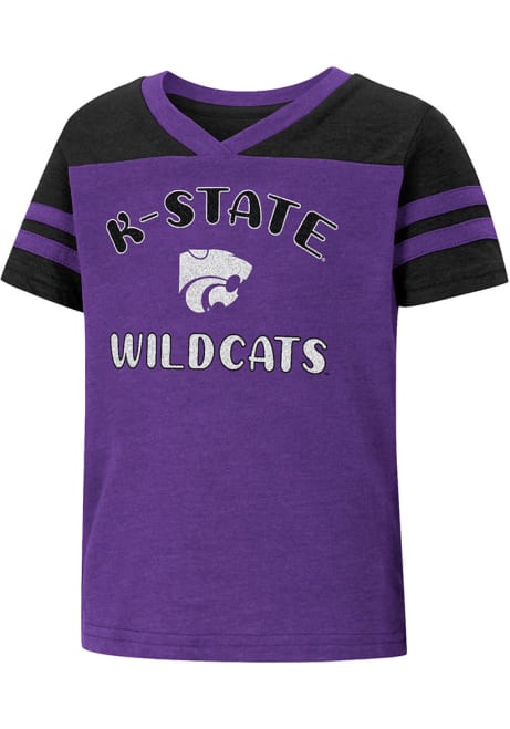 Toddler Girls K-State Wildcats Purple Colosseum Piecrust Promise Short Sleeve T-Shirt