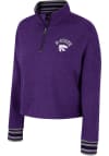 Main image for Colosseum K-State Wildcats Womens Purple Lovely 1/4 Zip Pullover
