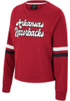 Main image for Colosseum Arkansas Razorbacks Womens Cardinal Talent Competition Crew Sweatshirt