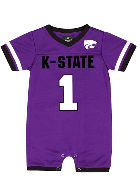 Baby K-State Wildcats Purple Colosseum Magical Jersey Short Sleeve One Piece