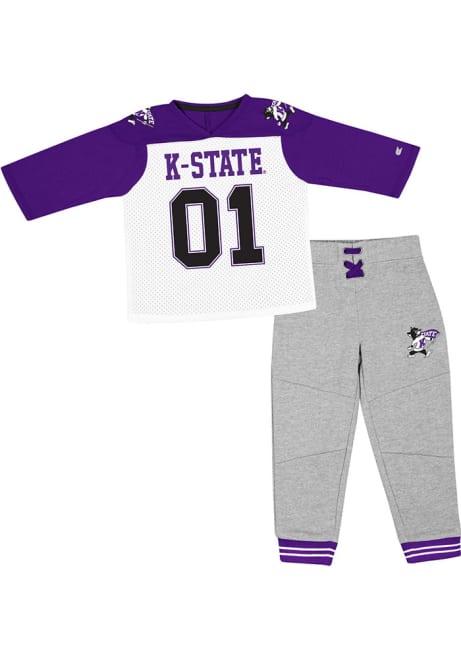 Toddler K-State Wildcats Purple Colosseum Jingtinglers Top and Bottom Set