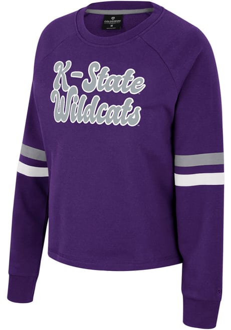 Womens K-State Wildcats Purple Colosseum Talent Competition Crew Sweatshirt