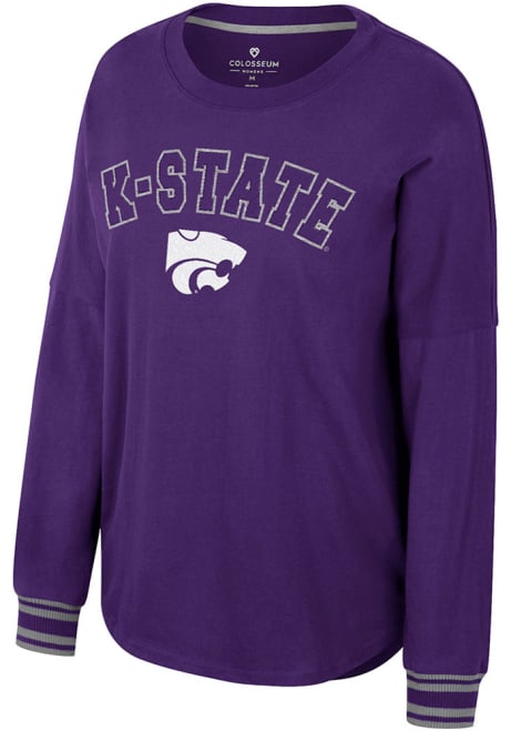Womens K-State Wildcats Purple Colosseum Isnt She Lovely LS Tee