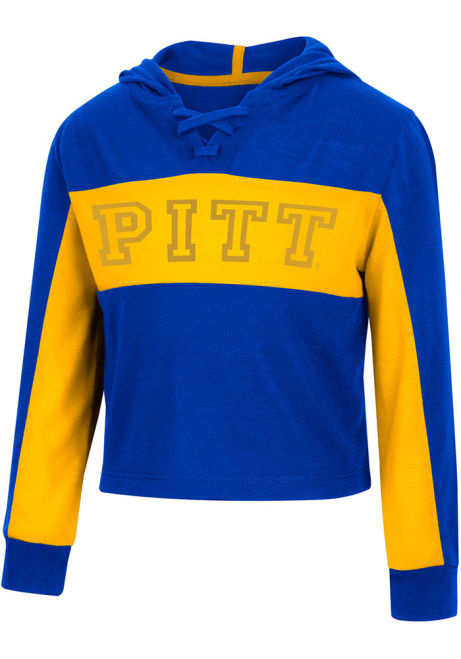 Toddler Girls Pitt Panthers Blue Colosseum Did Not Long Sleeve T Shirt