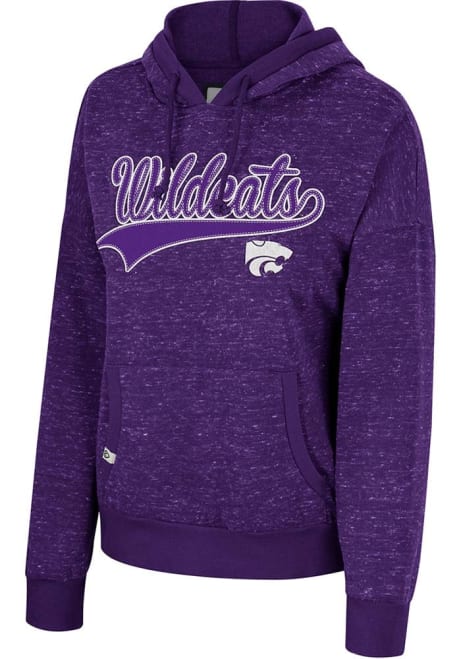 Womens K-State Wildcats Purple Colosseum Cold Hooded Sweatshirt