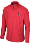 Main image for Colosseum Ball State Cardinals Mens Red Skynet Long Sleeve Qtr Zip Pullover