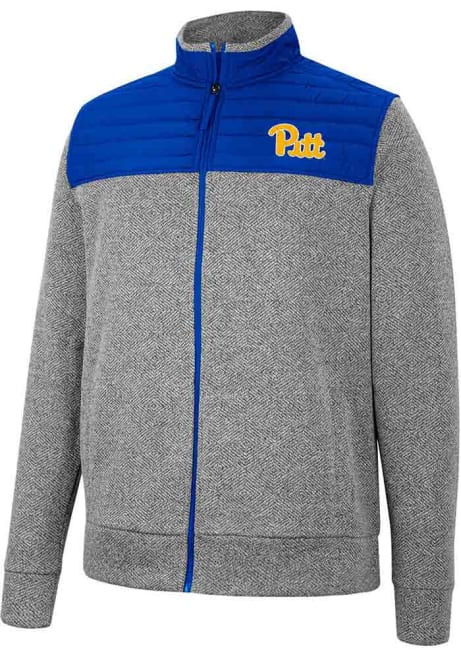 Mens Pitt Panthers Charcoal Colosseum Putter Herringbone Medium Weight Jacket