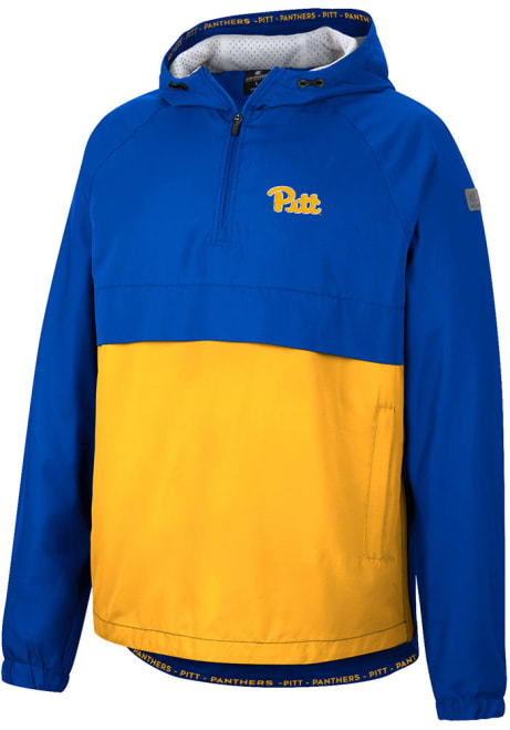 Mens Pitt Panthers Blue Colosseum Man To Beat Anorak Light Weight Jacket