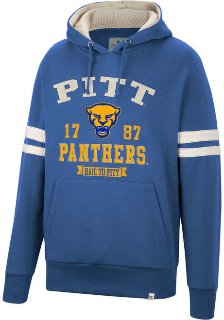 Mens Pitt Panthers Blue Colosseum O Hooligan Pullover Long Sleeve Fashion Hood