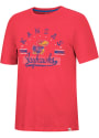 Kansas Jayhawks Colosseum Hook It In Fashion T Shirt - Red