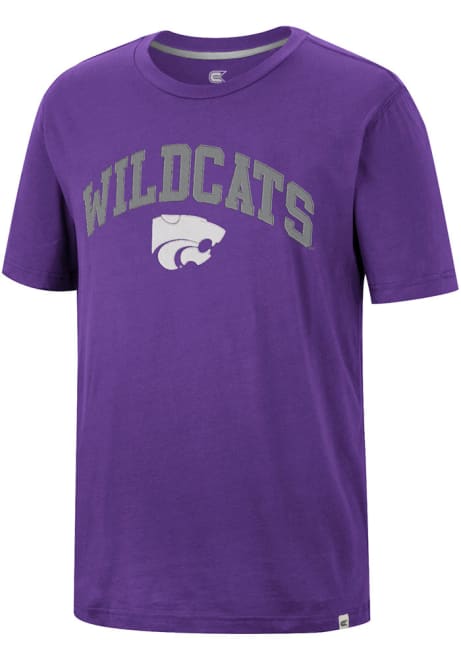 K-State Wildcats Purple Colosseum Earth First Recycled Short Sleeve Fashion T Shirt