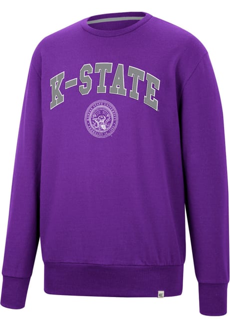 Mens K-State Wildcats Purple Colosseum For The Effort Fashion Sweatshirt
