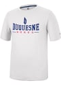 Duquesne Dukes Colosseum McFiddish T Shirt - White