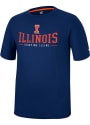 Illinois Fighting Illini Colosseum McFiddish T Shirt - Navy Blue