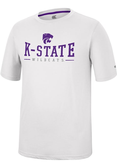 K-State Wildcats White Colosseum McFiddish Short Sleeve T Shirt