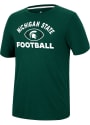 Michigan State Spartans Colosseum Motormouth Football T Shirt - Green