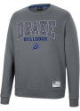 Drake Bulldogs Colosseum Scholarship Fleece Crew Sweatshirt - Charcoal