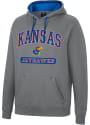 Kansas Jayhawks Colosseum Scholarship Fleece Hooded Sweatshirt - Charcoal