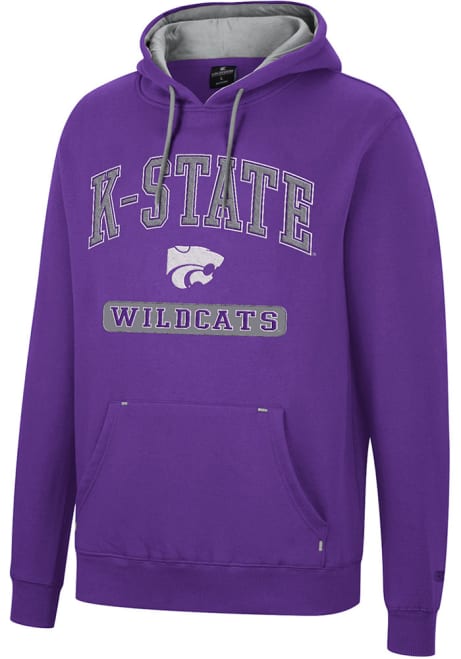 Mens K-State Wildcats Purple Colosseum Scholarship Fleece Hooded Sweatshirt