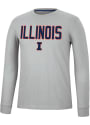 Illinois Fighting Illini Colosseum Spackler T Shirt - Grey
