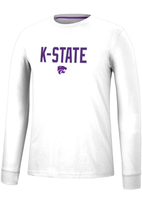 Mens K-State Wildcats White Colosseum Spackler Tee