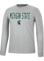 Michigan State Spartans Colosseum Spackler T Shirt - Grey