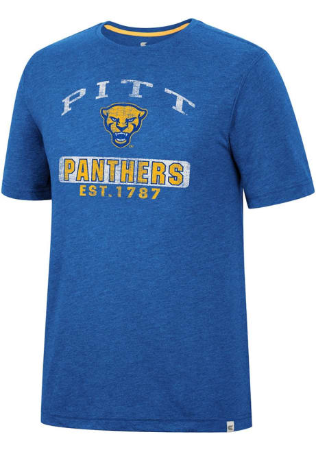 Pitt Panthers Blue Colosseum Zen Philospher Short Sleeve T Shirt