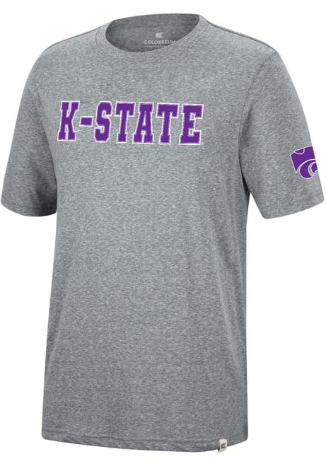 K-State Wildcats Grey Colosseum Crosby Short Sleeve Fashion T Shirt