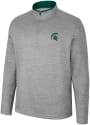 Michigan State Spartans Colosseum Chase 1/4 Zip Pullover - Grey