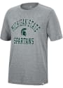 Michigan State Spartans Colosseum Trout Fashion T Shirt - Grey
