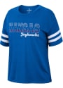 Kansas Jayhawks Womens Colosseum Everbody Wants To Be Us T-Shirt - Blue