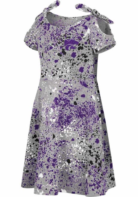 Toddler Girls K-State Wildcats Purple Colosseum Sweet Pea Short Sleeve Dresses