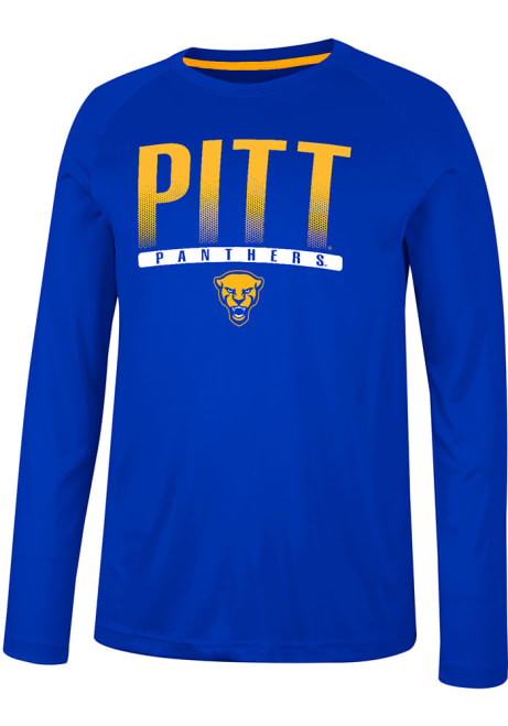 Mens Pitt Panthers Blue Colosseum Takagi Long Sleeve T-Shirt