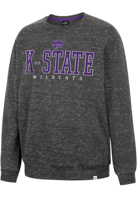 Mens K-State Wildcats Charcoal Colosseum Throw Quite A Party Fashion Sweatshirt