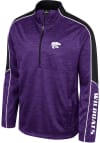 Main image for Mens K-State Wildcats Black Colosseum Kyle Marled Qtr Zip Pullover