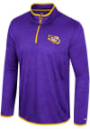 Main image for Colosseum LSU Tigers Mens Purple Wright Long Sleeve 1/4 Zip Pullover