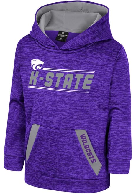 Toddler K-State Wildcats Purple Colosseum Hardcore Long Sleeve Hooded Sweatshirt