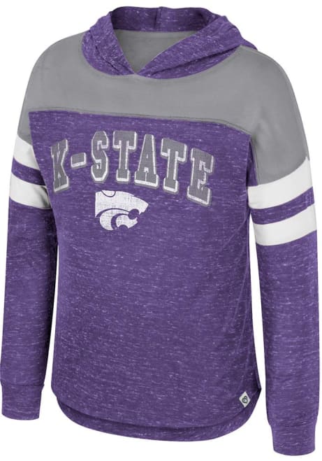 Girls K-State Wildcats Purple Colosseum Katie Long Sleeve T-shirt