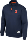 Main image for Colosseum Illinois Fighting Illini Mens Navy Blue Ill Be Back Long Sleeve 1/4 Zip Pullover