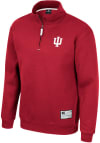 Main image for Colosseum Indiana Hoosiers Mens Crimson Ill Be Back Long Sleeve 1/4 Zip Pullover