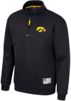 Main image for Colosseum Iowa Hawkeyes Mens Black Ill Be Back Long Sleeve 1/4 Zip Pullover