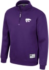 Main image for Colosseum K-State Wildcats Mens Purple Ill Be Back Long Sleeve 1/4 Zip Pullover