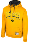 Main image for Colosseum Iowa Hawkeyes Mens Gold Ill Be Back Long Sleeve Hoodie