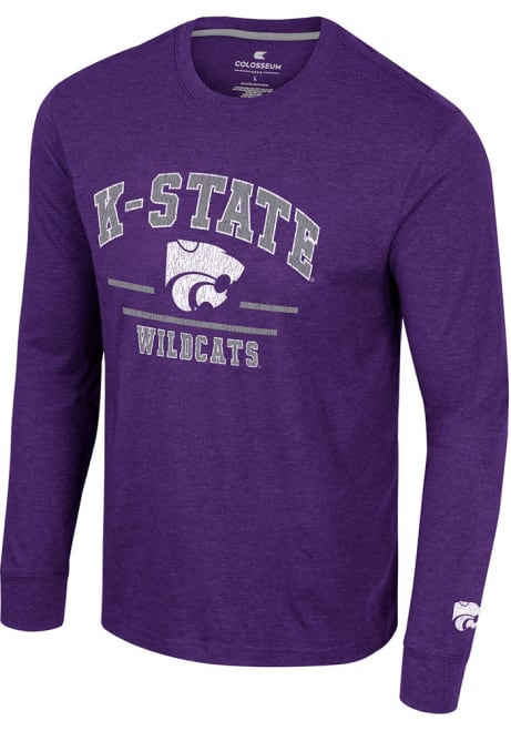 Mens K-State Wildcats Purple Colosseum No Problemo Tee