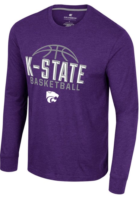 Mens K-State Wildcats Purple Colosseum No Problemo Basketball Tee