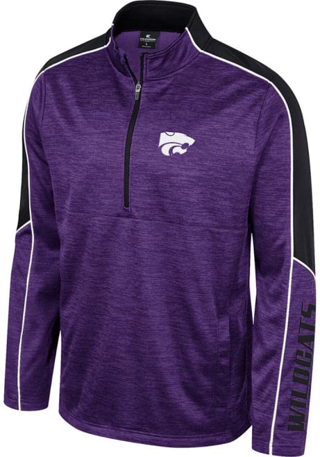 Youth K-State Wildcats Purple Colosseum Kyle Long Sleeve Quarter Zip