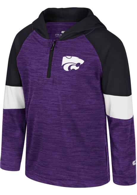Toddler K-State Wildcats Purple Colosseum Creative Control Long Sleeve 1/4 Zip